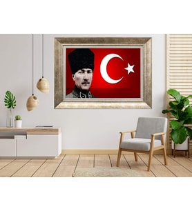 Gümüş Çerçeveli dekoratif Tablo as511