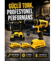 Ergonomik Tasarımlı 12V Matkap 2 Vitesli, LED Aydınlatmalı ve Dayanıklı