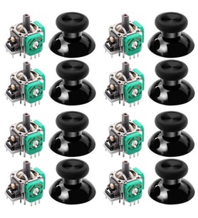 XBOX ONE Analog Motor ve Topuz Seti 8+8 XBOX ONE Kol Analog Tamir Seti Yedek Parça (Yeşil)