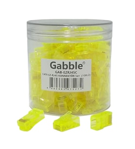EZ RJ45 Cat6 Soket Konnektör 100 Adet Renkli Gabble EZ-RJ45 R31
