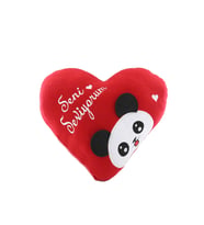 KALP YASTIK PANDA DESENLİ SENİ SEVİYORUM YASTIK