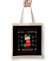 Rugby All I Want for Christmas Is A Hooker Bez Çanta Uzun Saplı