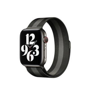 Uray store Apple Watch 38mm Metal Mıknatıslı Kordon - Siyah-Beyaz