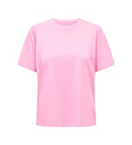 Only Kadın Basic Tişört – Kısa Kollu, Rahat Kalıp (Pembe)