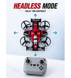 Uzaktan Kumandalı Araba Drone 3 Hız Kademeli 360° Dönüş ve Headless Mode Özellikli