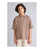 Defacto 26Y801002639 Açık Kahverengi Erkek Çocuk T-Shirt G6128A8/BN589