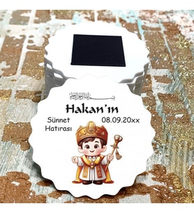 Magnet Hediyelik - Sünnet Çocuğu Tasarım Sünnet Hatırası Magnet
