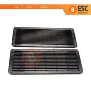 Mercedes W202 W203 W208 W209 W210 W211 W215 W219 W220 için 2 EA Sunroof Tavan Panjur Izgarası Siyah