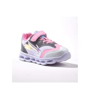 Buckhead 4308 Ares Çocuk Işıklı Spor Ayakkabı (Gri - Pembe)