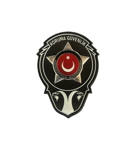 Koruma Güvenlik Gögüs Arması 3d Plastik,  Yeni Tip, Cırtlı, 1. Kalite (Çok Renkli)