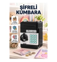 Otomatik Para Çeken Şifreli ATM Kumbara Mini Kasa