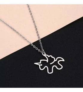 925 Ayar Gümüş  Sevimli Unicorn Kolye