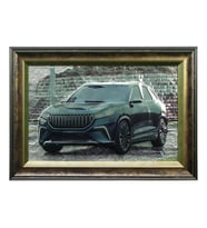 e38 EL İŞÇİLİĞİ ALİMİNYUM KABARTMA  TABLO TOGG 68x47 cm 5987 (Karışık)