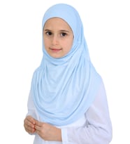 Kız Çocuk Hazır Başörtüsü Pratik Penye Şal Tesettür Giyim