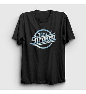 Presmono Unisex Siyah Logo Müzik The Strokes T-Shirt 522503tt