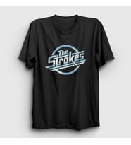 Presmono Unisex Siyah Logo Müzik The Strokes T-Shirt 522503tt