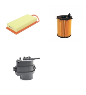 Bosch Filtre Bakım Seti Peugeot 107 1.4 HDI Dizel 2007-2013 Hava + Yağ f. + Yakıt Filtre Bosch