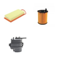 Bosch Filtre Bakım Seti Peugeot 107 1.4 HDI Dizel 2007-2013 Hava + Yağ f. + Yakıt Filtre Bosch