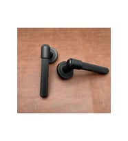 Özen Handles ZK62 Posh Punch Mat Siyah Rozetli Oda Kapı Kolu 1 Takım