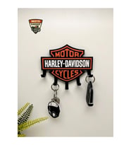 Harley Anahtar Askısı - 3D Tasarım Motosiklet Duvar Dekoru