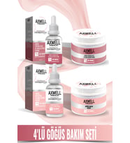 RC COSMETIC Axwell Premium 4'lü Göğüs Bakım Seti (Göğüs Sıkılaştırıcı ve Toparlayıcı& Büyütücü ve Dikleştirici)