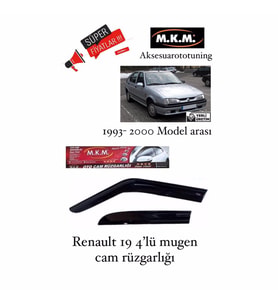 Renault 19 1993 - 2000 Model Arası 4'Lü Mugen Cam Rüzgarlıgı