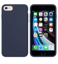 Apple iPhone 6 Plus İçi Kadife Silikon Kılıf Lacivert