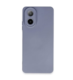 Oppo A38 Kılıf Nano içi Kadife Silikon - Gri