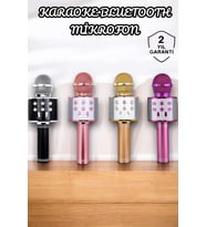 Mey İthalat® Şarjlı Uzun Pil Ömürlü Karaoke Mikrofon Usb Bellek Destekli, Profesyonel Ses