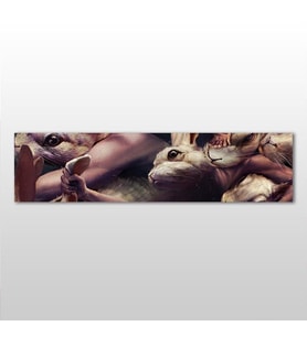 Hamster Kanvas Tablo 270x90cm (Karışık)