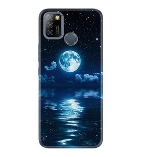 INFINIX Smart 4 5 6 Zero 8 S5 Pro Kılıf Desemli Silikon Night Moon 1133