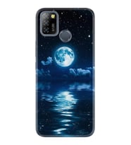 INFINIX Smart 4 5 6 Zero 8 S5 Pro Kılıf Desemli Silikon Night Moon 1133