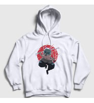 Presmono Unisex Beyaz Inosuke Hashibira Anime Demon Slayer Kimetsu No Yaiba Kapüşonlu Sweatshirt 308450tt