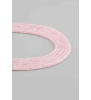 Pembe Kuvars Doğal Taş Parlak Pembe Silindir Kesim 4x4mm Dizi [AA]