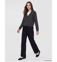 LCW Modest Siyah Baggy Fit Kadın Jean Pantolon