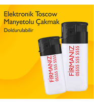 Toscow Çakmak Manyetolu - 100 Adet Çift Yön Baskılı