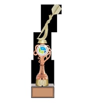 ODAK KUPA - Figürlü Kupalar - Dart Figürlü Kupalar FG-036 C - 40 cm