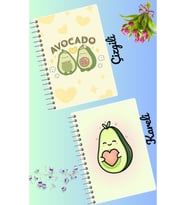 Avocado defter seti 2 adet A4 boyutu 21*30 çizgili + kareli 60 syf