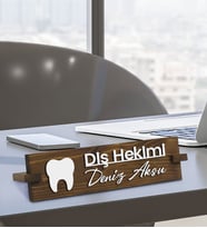 BK Gift Kişiye Özel Figürlü Diş Hekimi Masa İsimliği, Yeni İş Hediyesi, Arkadaşa Hediye, Ofis Hediyesi-2