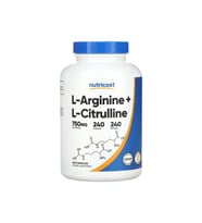 L-Arginine+l-Citrulline, Unflavored, 750 mg 240 Kapsül
