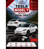 Tesla Model Y 2025 - 2026 Araca Özel 3D Bagaj Havuzu