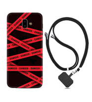 Samsung J6 Plus J7 Prime J7 Pro M20 Kılıf Boyun Askılı Silikon Danger 1372