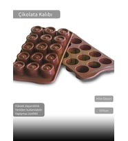 Hilal Desen Çikolata Kalıbı BPA FREE Buz Kalıbı Silikon Tatlı Kalıbı Yapışmaz Kalıp