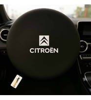 Citroen  Marka Araba Direksiyon Kılıfı Siyah  Direksiyon Koruyucu Penye Kumaş Kaplama