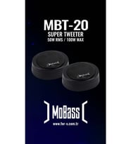 Mbt-20 20mm Dome Tweeter 50w Rms Power 100w Max Power 2li Takım (Siyah)
