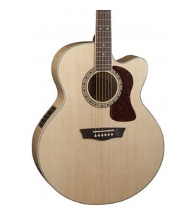 Washburn HJ40SCE Heritage 40 Jumbo Elektro Akustik Gitar (Profesyonel - Jumbo Kasa)  Masif Ladin Üst Kapak, Alevli Akçaağaç Arka ve Yanlar, Maksimum Akustik Volüm, Fishman Presys+  Ölçüler: 648 mm Skala Uzunluğu