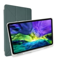 Apple İpad Pro 12.9 (2021) Kılıf Kalemlikli Mars Tablet Kılıfı - Koyu Yeşil