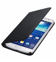 Galaxy Grand 2 G7100 ile Uyumlu Flip Wallet Kılıf Siyah EF-WG710BBEGWW