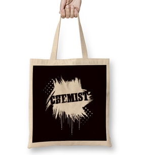 Chemist Scientist Pharmacist Chemistry Science Laboratory Bez Çanta Uzun Saplı