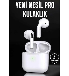 Beyaz Yeni Nesil Pro Bluetooth Kulaklık Yüksek Ses Kaliteli ANC Özelliği